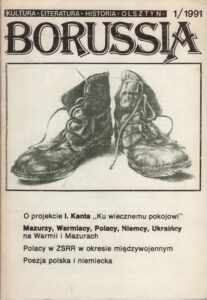 Okładka czasopisma „Borussia” — numer 1 (1991)
