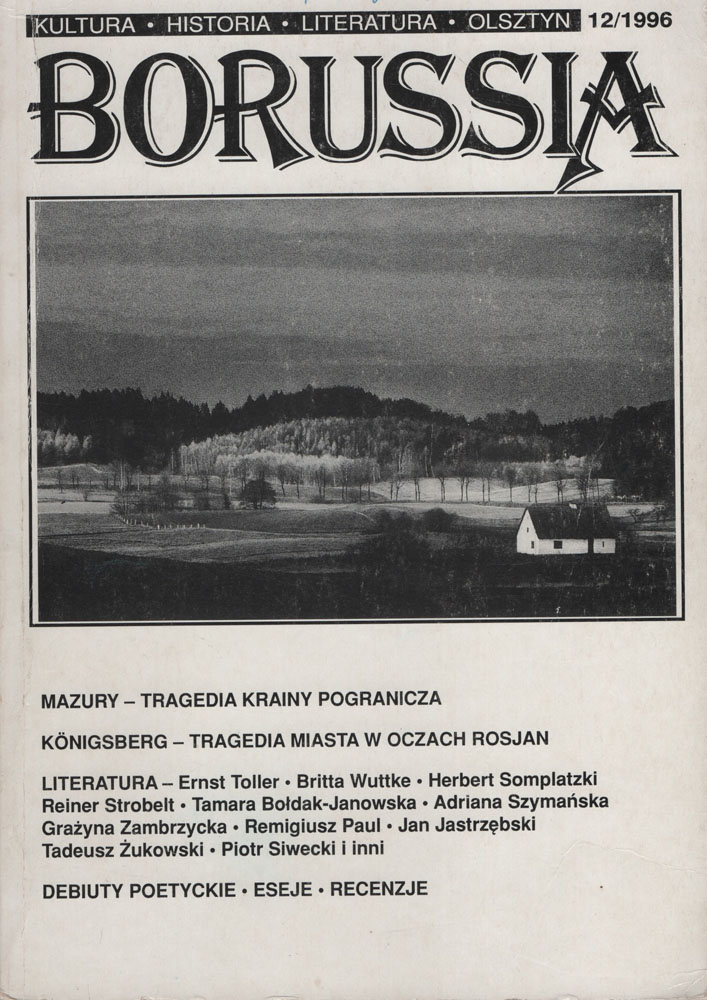 Okładka czasopisma „Borussia” — numer 12 (1996)