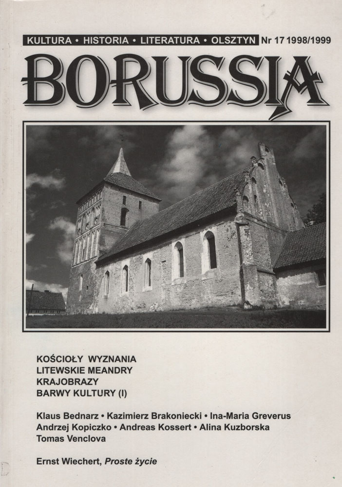 Okładka czasopisma „Borussia” — numer 17 (1998/1999)