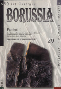 Okładka czasopisma „Borussia” — numer 29 (2003)
