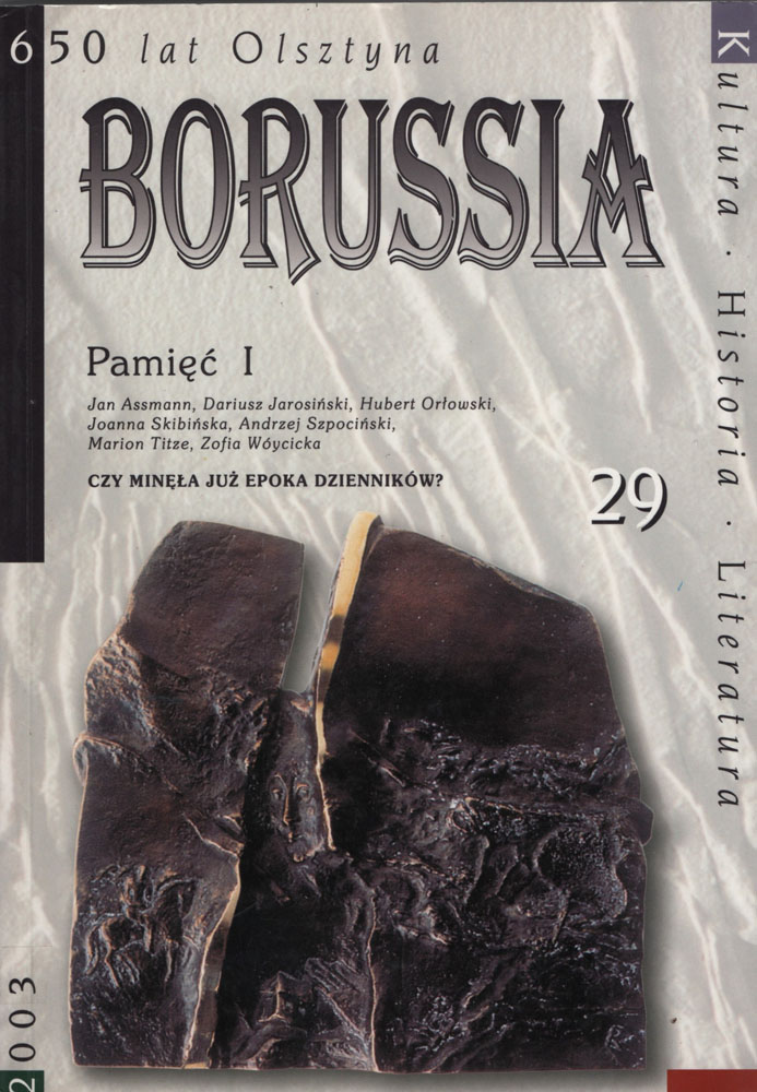 Okładka czasopisma „Borussia” — numer 29 (2003)