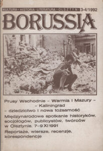 Okładka czasopisma „Borussia” — numer 3-4 (1992)