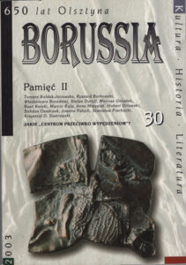 Okładka czasopisma „Borussia” — numer 30 (2003)