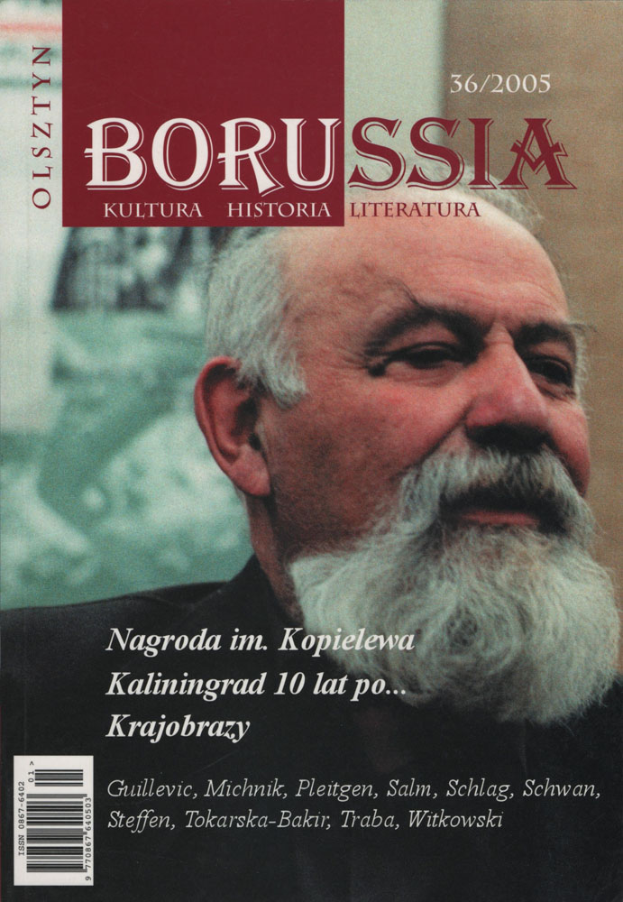 Okładka czasopisma „Borussia” — numer 36 (2005)