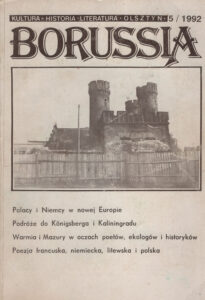 Okładka czasopisma „Borussia” — numer 5 (1992)