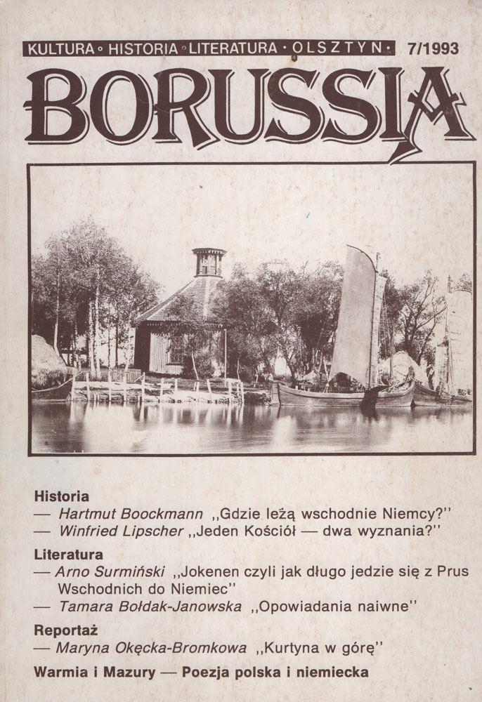 Okładka czasopisma „Borussia” — numer 7 (1993)