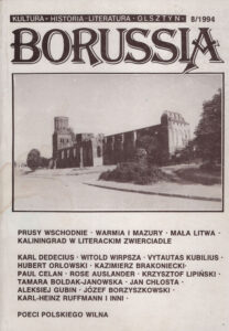 Okładka czasopisma „Borussia” — numer 8 (1994)