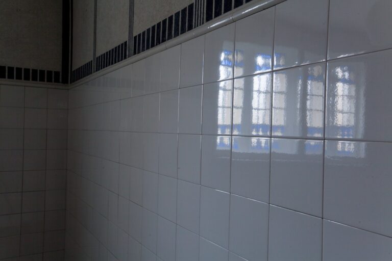 Sala z ceramicznymi kaflami w Domu Mendelsohna